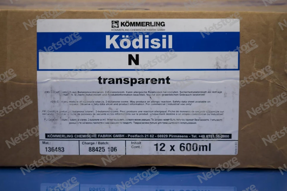 герметик для окон из дерева KODISIL N, силикон для производства деревянных окон КОДИСИЛ Н в колбасах по 600 мл.