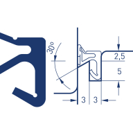 уплотнитель для деревянных окон Deventer SV 33
