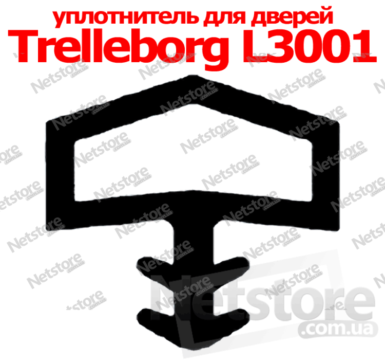 Уплотнитель для дверей Trelleborg L3001 бухта 100 м.п.