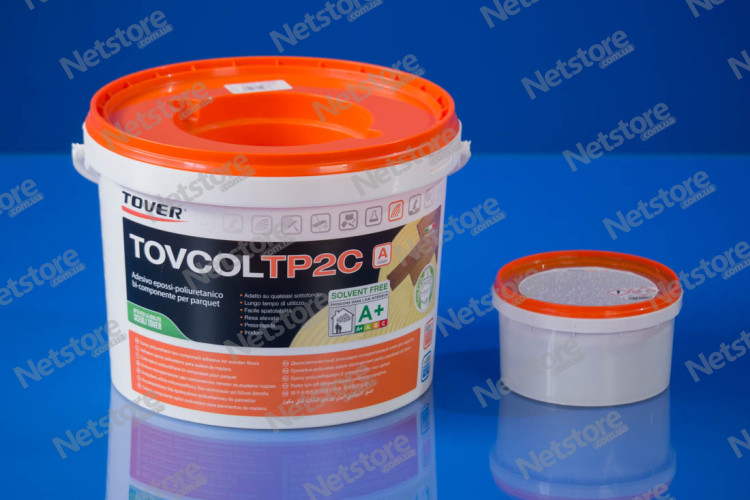 клей для паркета эпоксидно-полиуретановый 2-k Tover Tovcol TP2C, 9+1 кг.