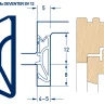 уплотнитель для деревянных окон, дверей Deventer SV 12