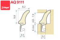 уплотнитель Schlegel QL 9111 (AQ9111), 1 м.п.