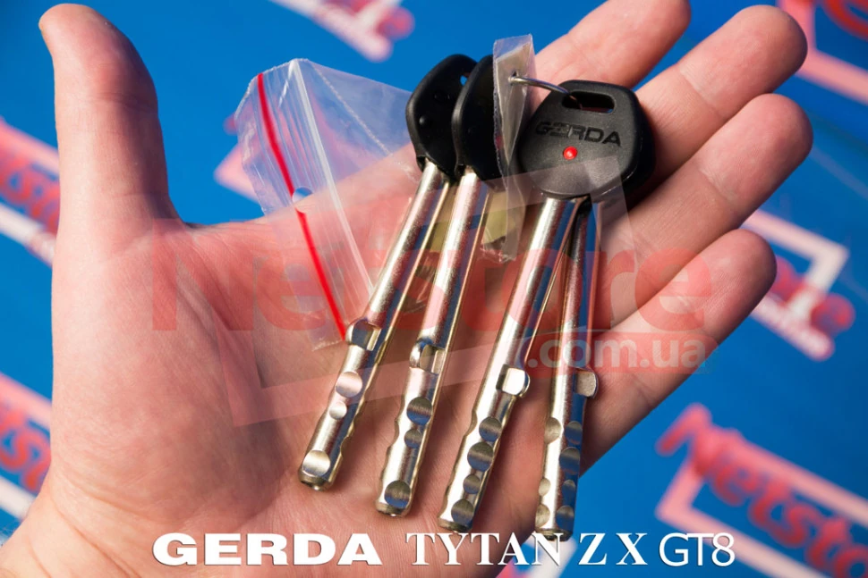 Замок Gerda Tytan ZX GT 8 Ціна 3 682 грн. купити накладний замок