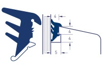 уплотнитель для сухого остекления DEVENTER SV 3 D