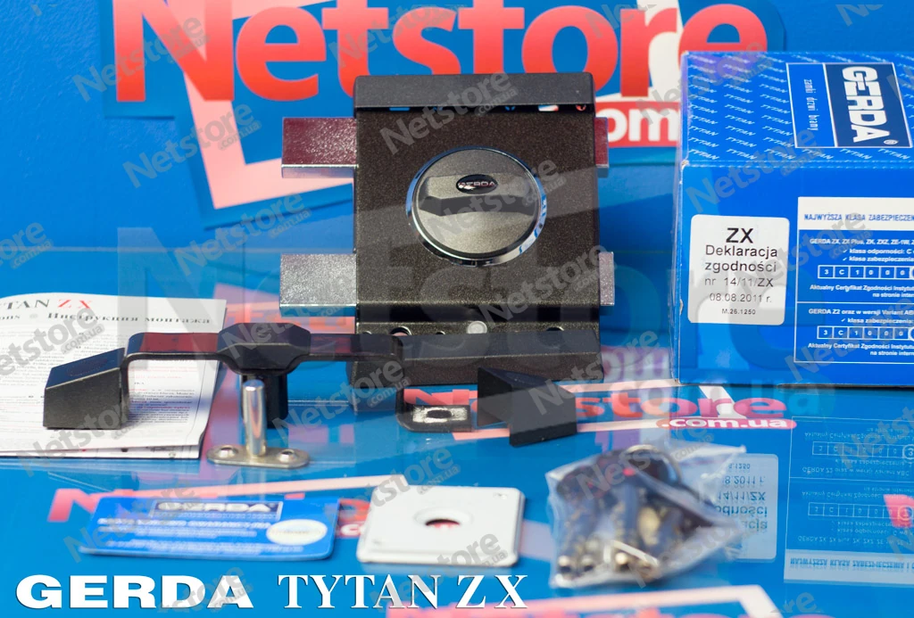 Замок Gerda Tytan ZX ціна 3 412.50 грн., купити накладний замок в