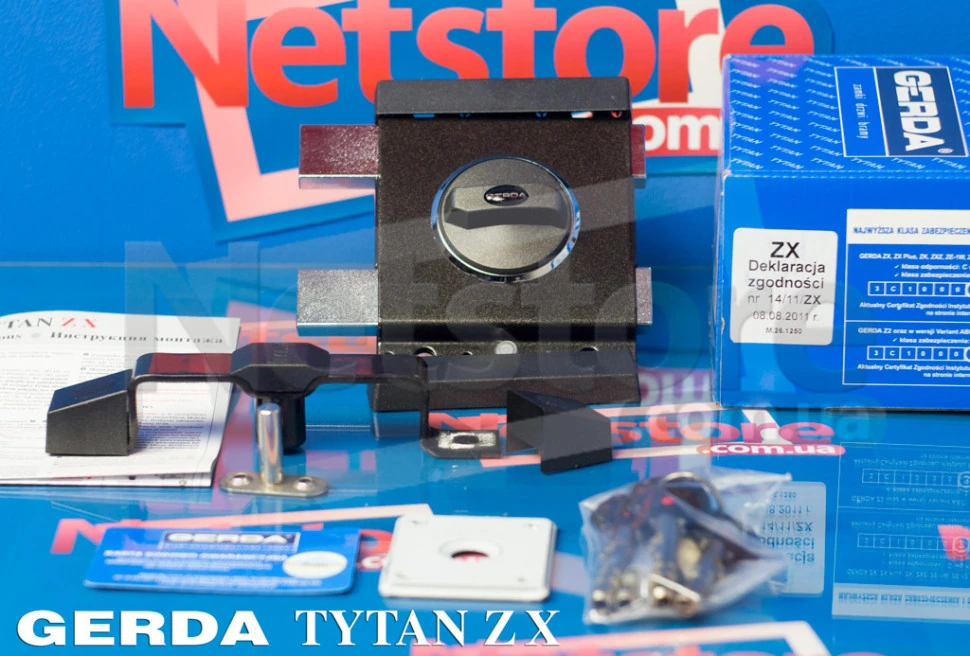 Замок Gerda Tytan ZX ціна 3 587.90 грн., купити накладний замок в