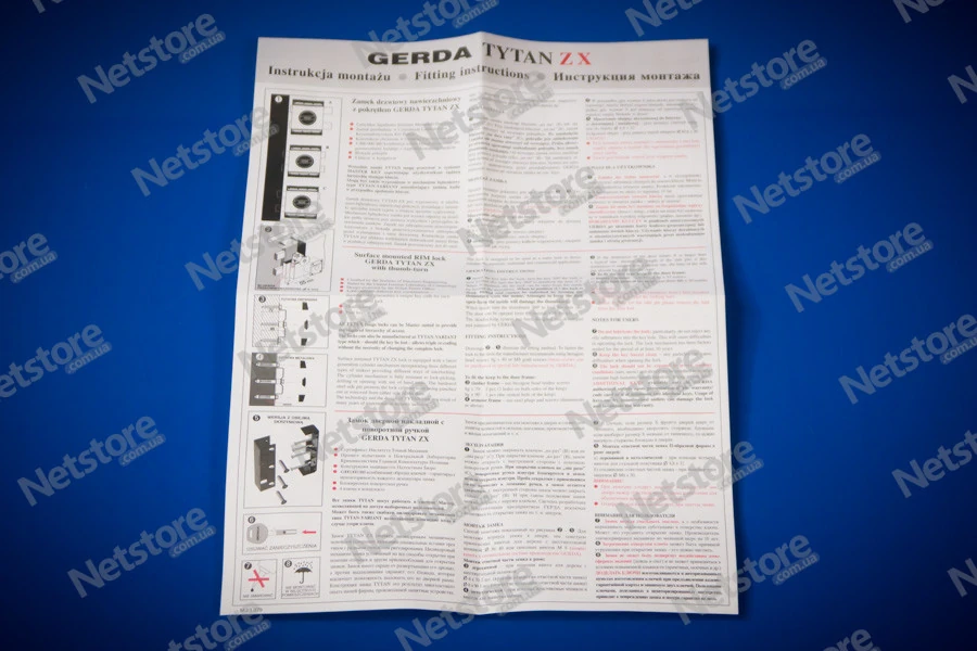 Замок Gerda Tytan ZX ціна 3 544.30 грн., купити накладний замок в