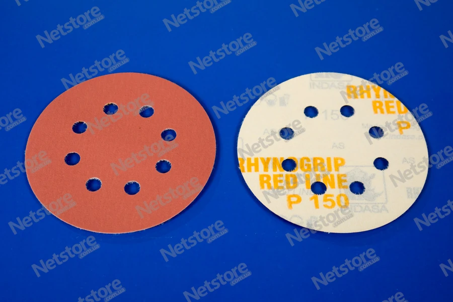 шкурка INDASA RHYNOGRIP DISCS RED LINE 125 мм., Ціна 615.80 грн