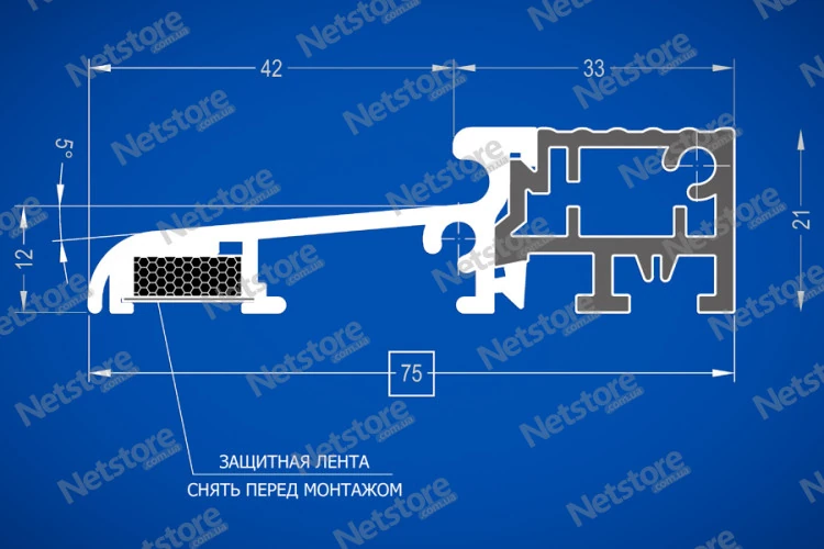пороги для дверей ALURON ATD 75