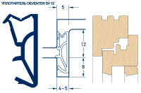 уплотнитель для деревянных окон, дверей Deventer SV 12