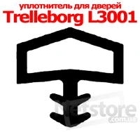 Ущільнювач для дверей Trelleborg L3001 бухта 100 м. п.