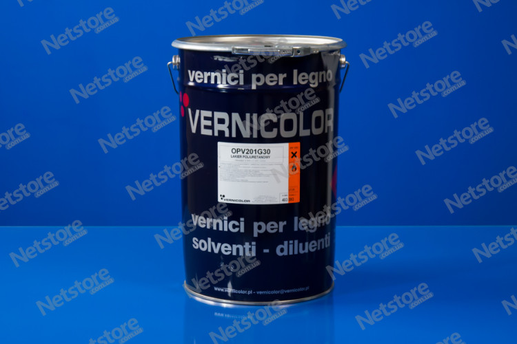 лак полиуретановый, бесцветный VERNICOLOR OPV201 G30, 25 литров
