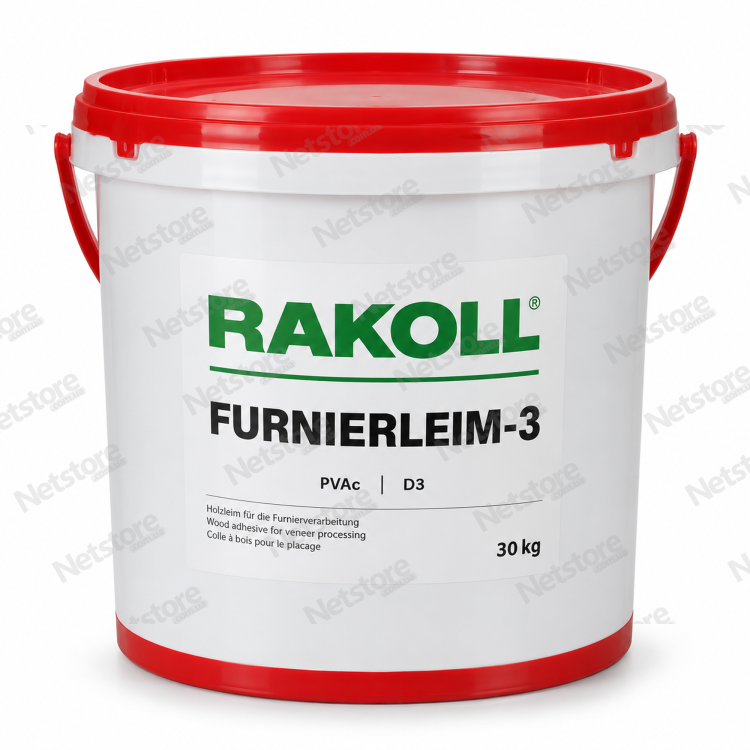 Візуалізація заводської тари клею Rakoll Furnierleim 3 D3, 30 кг