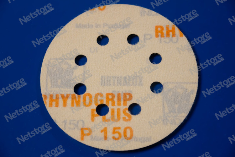 шліфувальні круги INDASA RHYNOGRIP DISCS (Plus Line) 125 мм, 8 отворів, 50 шт.