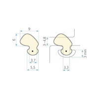 yплотнитель Schlegel Q-Lon 5570, для окон и дверей ПВХ
