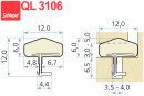 уплотнитель для дверей Schlegel Q-Lon 3106
