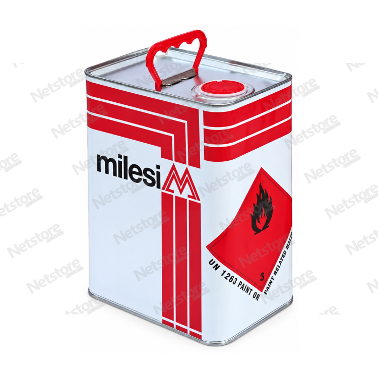 Заводська металева тара затверджувача MILESI LNB 99, 5 л